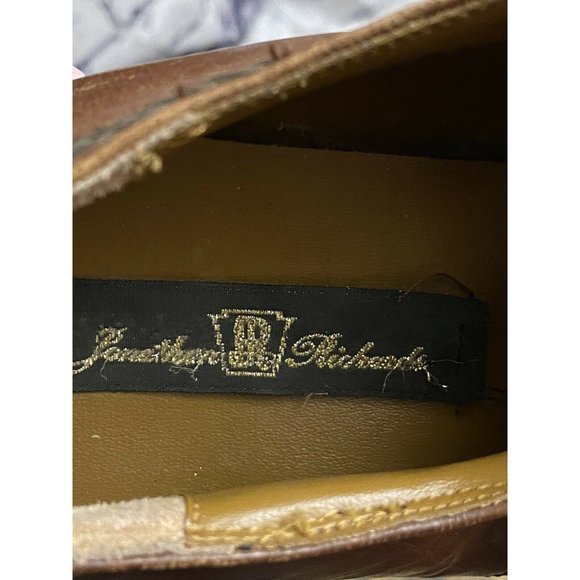 JONATHAN RICHARDS MEN'S BROWN GENUINE DOUBLE MONK STRAP DRESS SHOES SZ 10.5 D - Picture 8 of 9